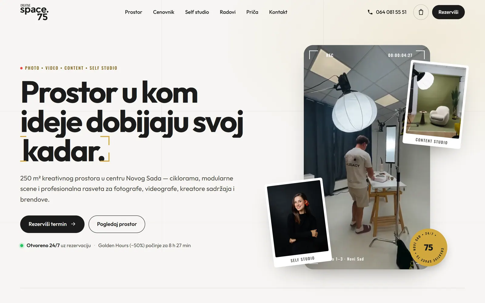 Creative Space 75 — Foto- & Content-Studio