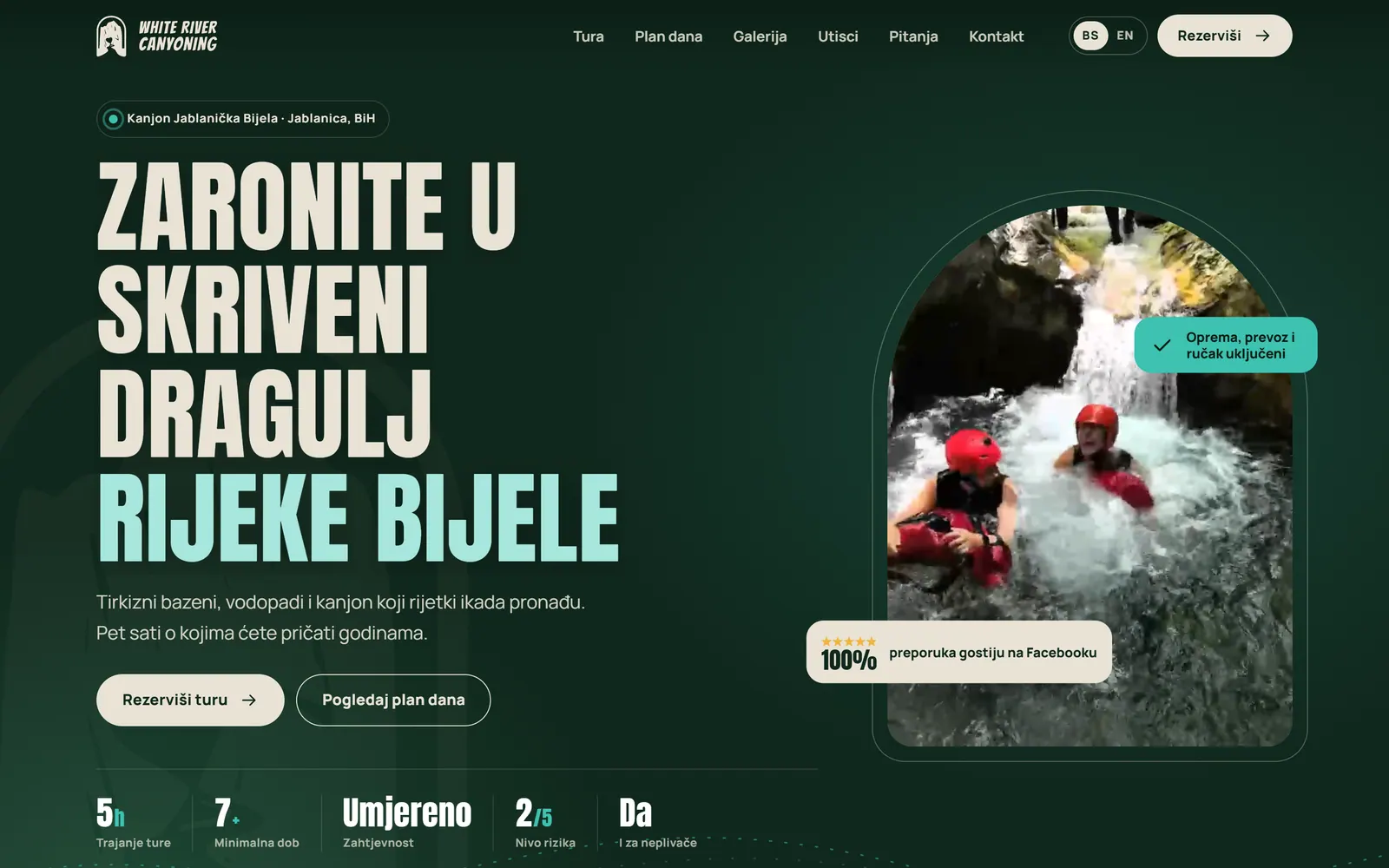 White River Canyoning — Abenteuertourismus