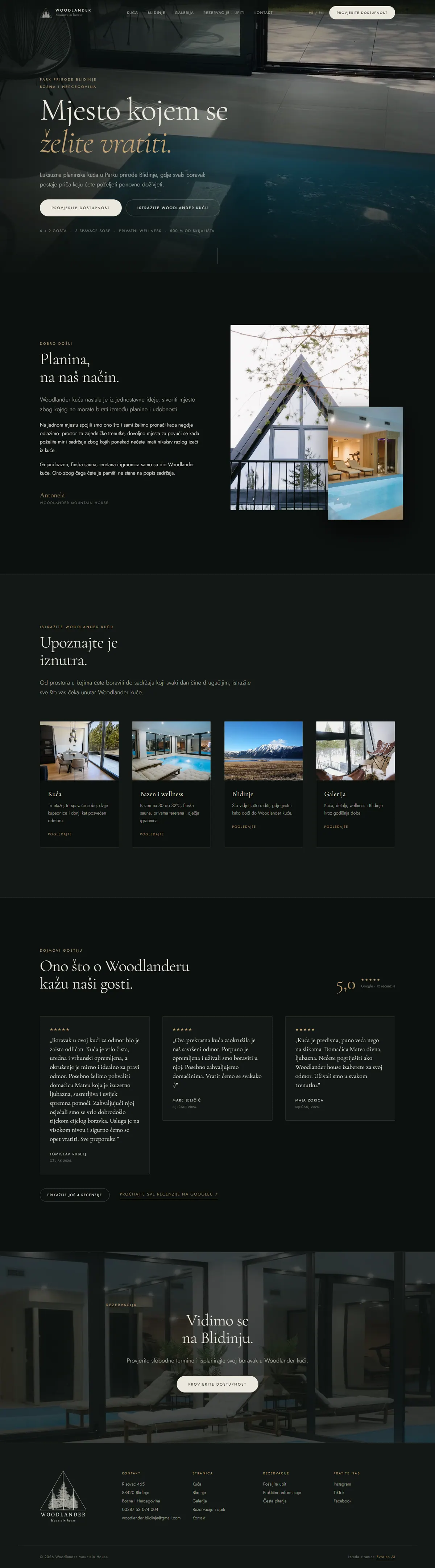Woodlander Mountain House — Desktop